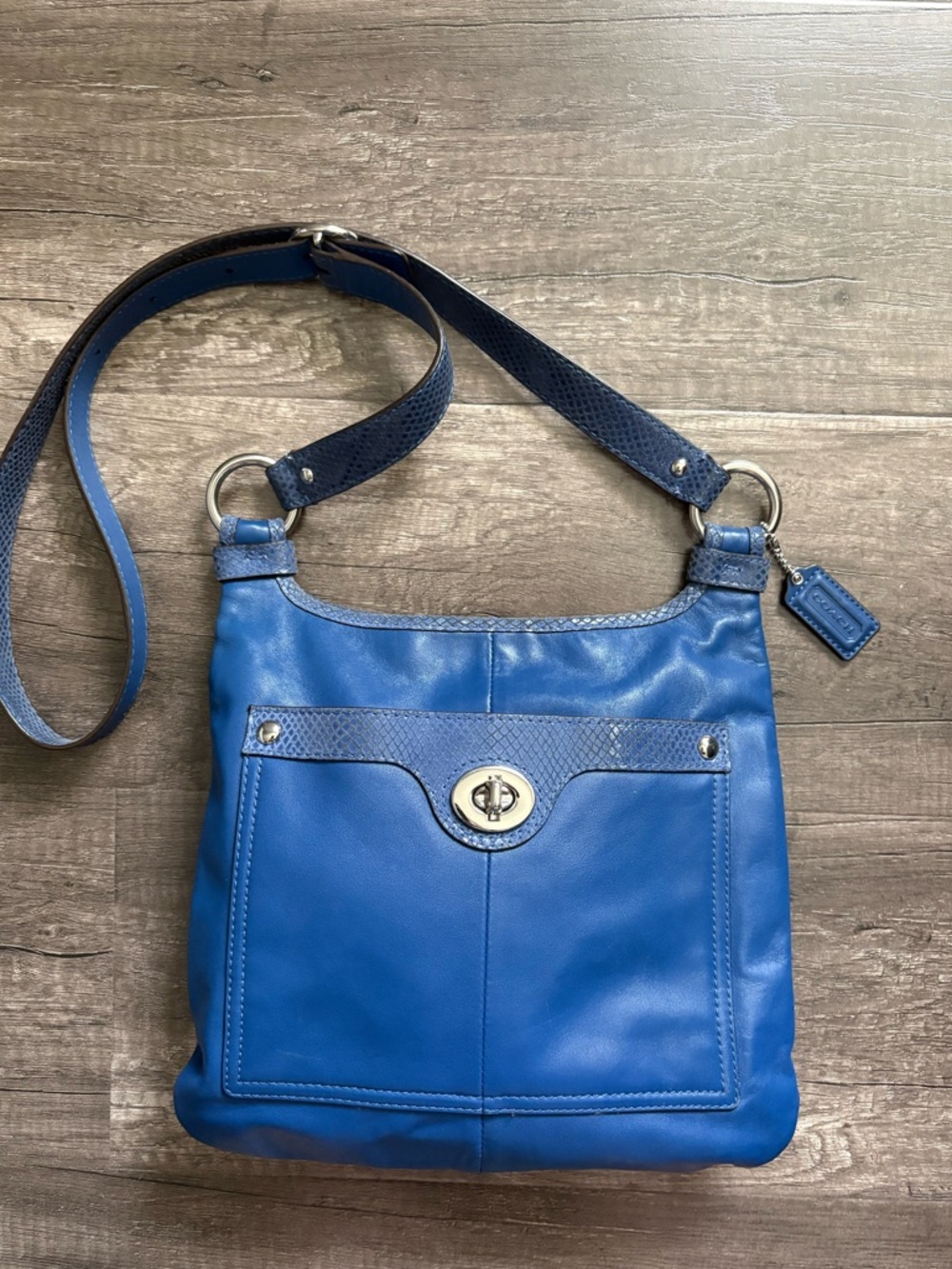 Coach Penelope Blue Crossbody Bag